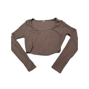 Garage Clothing Long Sleeve Ribbed Top Size XL